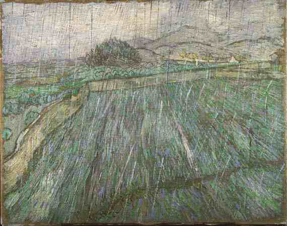 Vincent Willem van Gogh: Wheat Field in Rain